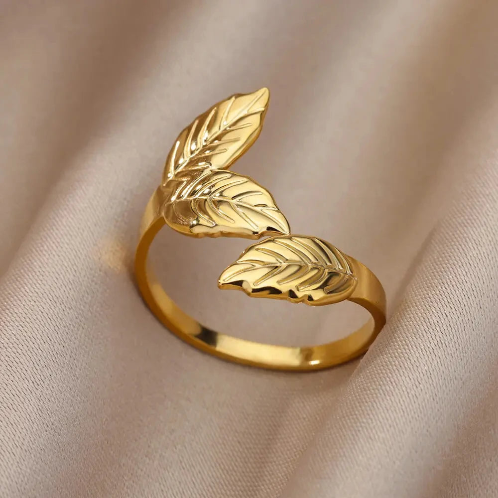 HPTOTMG 316L Gold Stainless Ring
