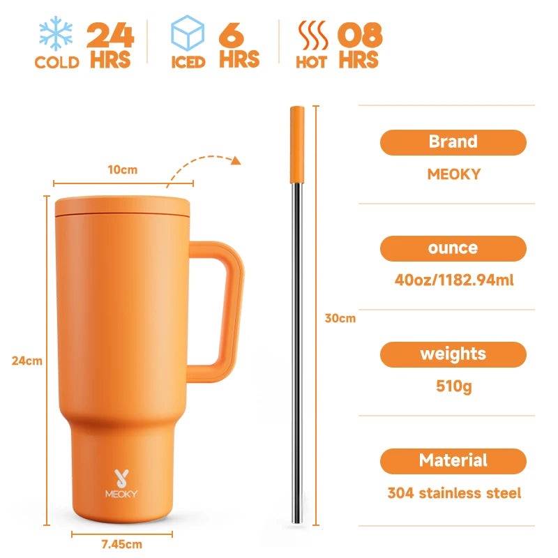 Meoky 40oz Stainless Steel Thermos