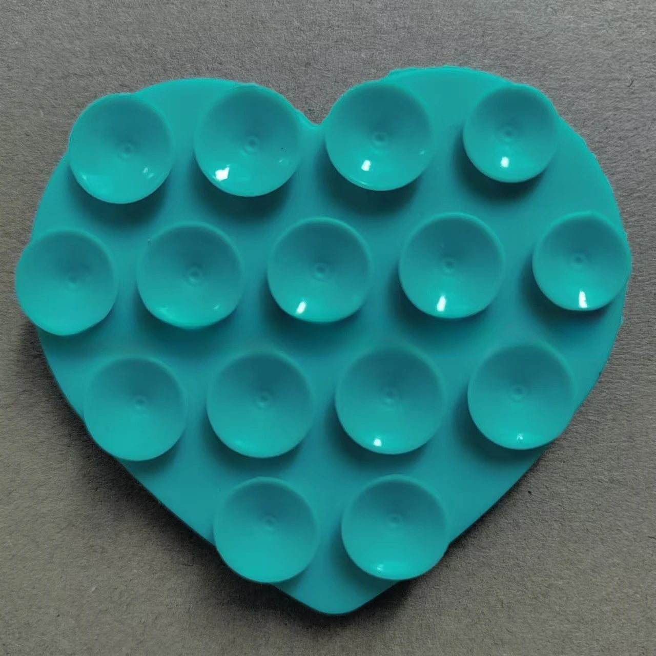 Heart Shaped Silicone Suction Sticker