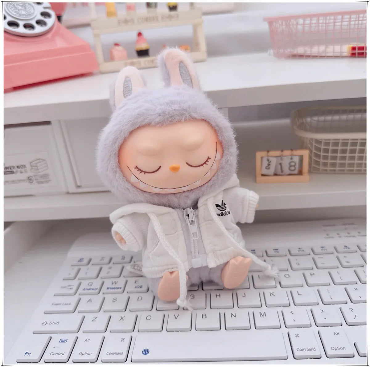 MINISO Labubu Korean Hoodie Outfit Set