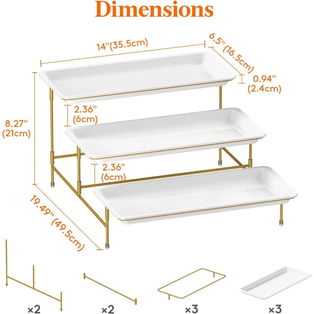 White Tiered Party Tray