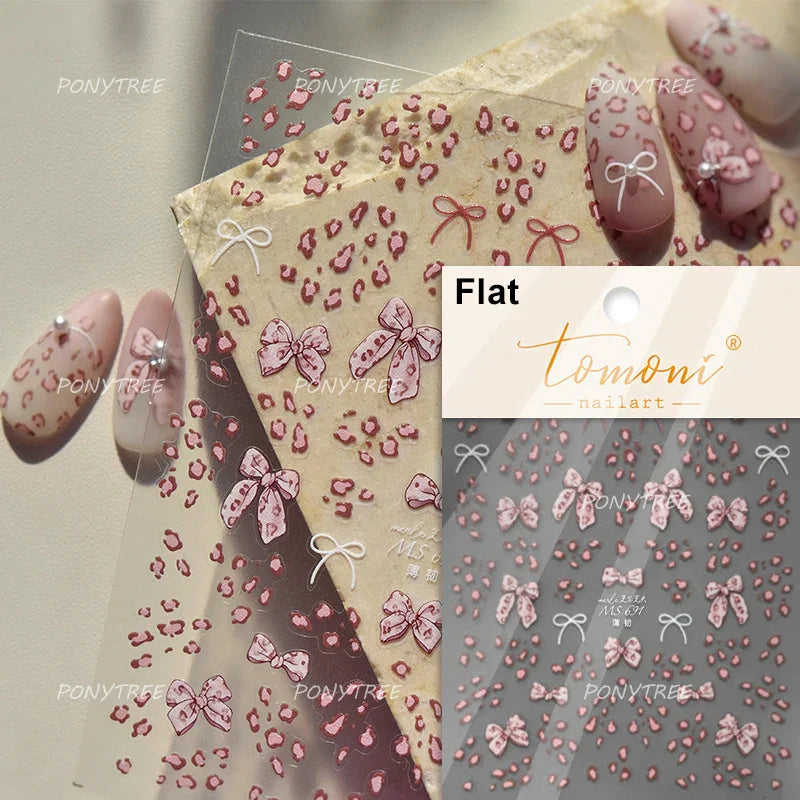 Bowknot 3D Nail Art Stickers