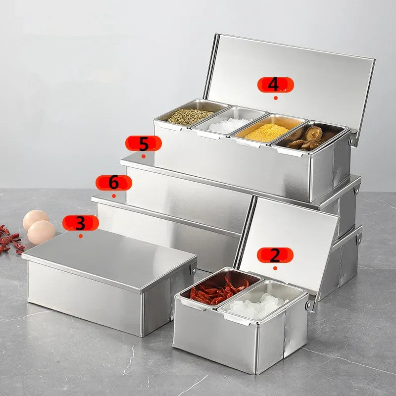 Stainless Steel Seasoning Box