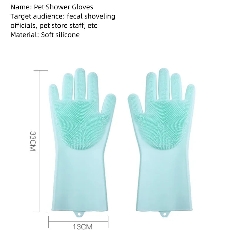 Silicone Pet Grooming Bath Glove