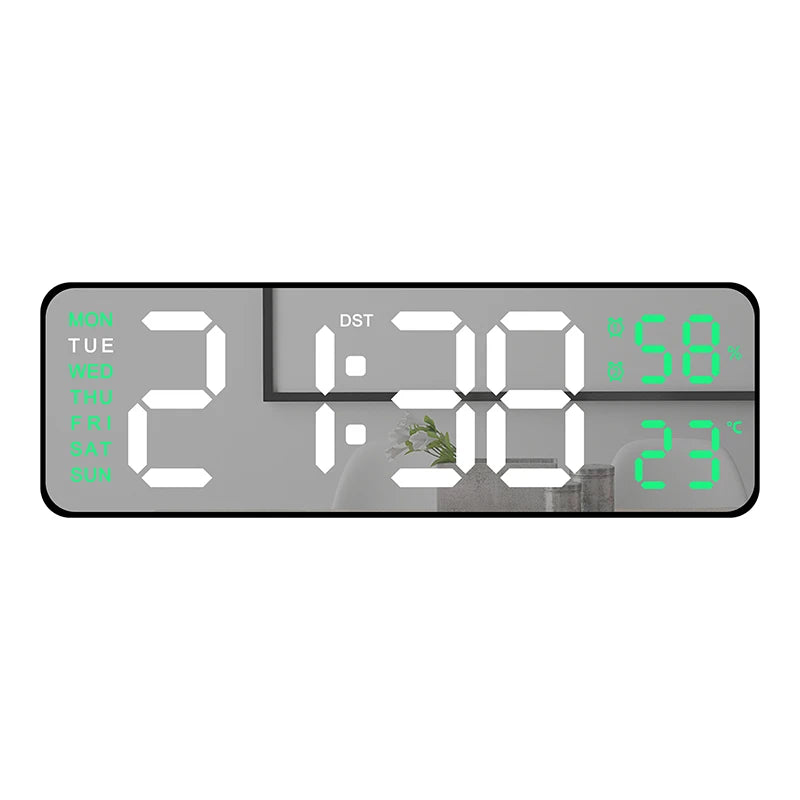 Digital LED Alarm Wall Clock