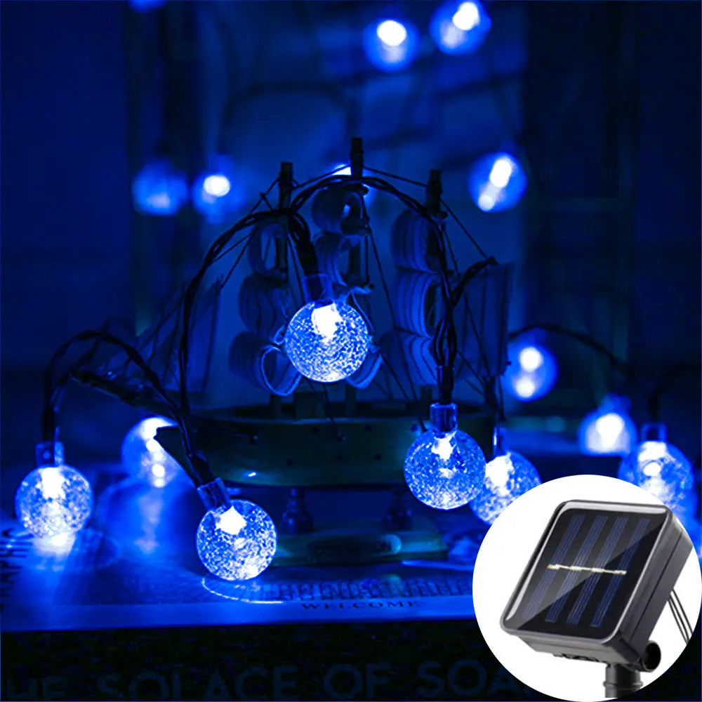 Solar LED Bubble String Lights