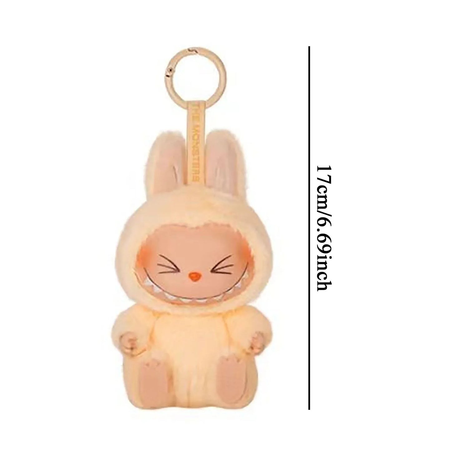 Labubu 2.3 Flocking Pendant Keychain