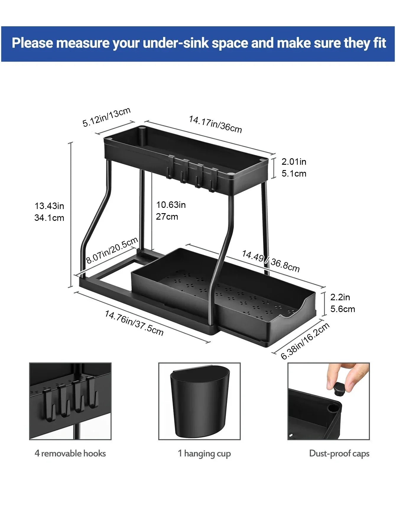 Kitchen Bathroom Storage Drawer