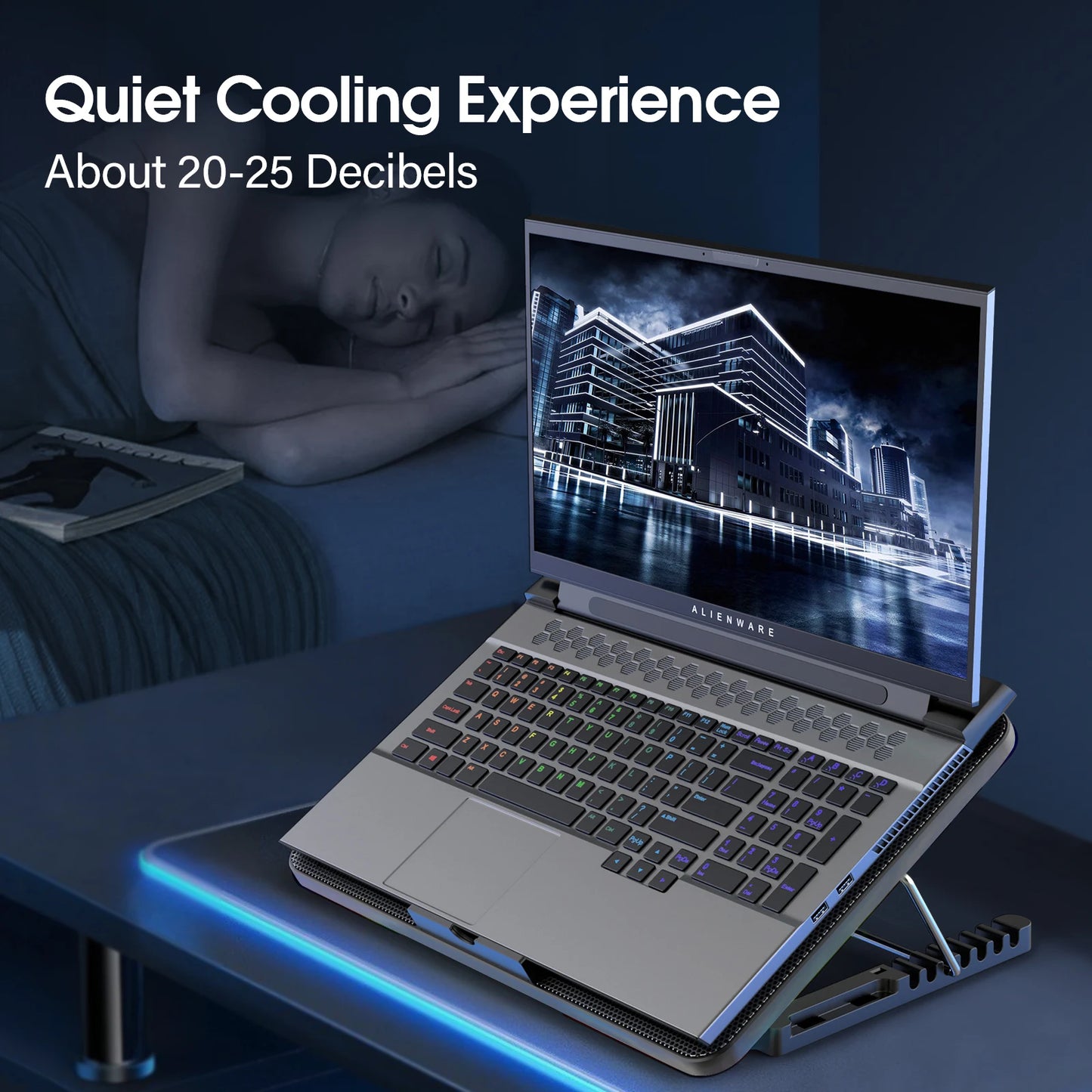 Coolcold 15.6–17.3" Laptop Cooling Pad