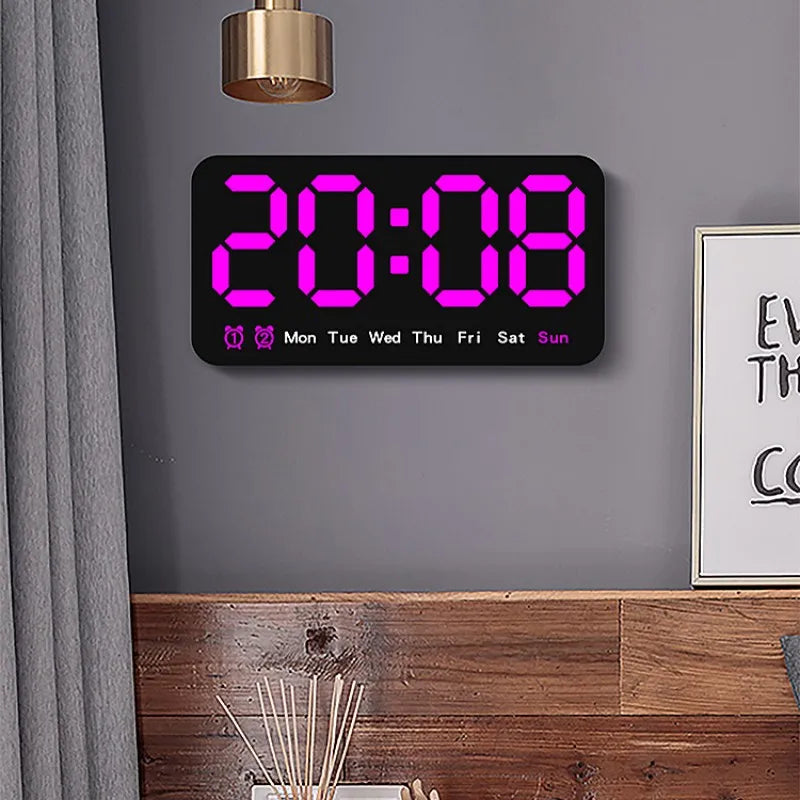 Voice Control Large LED Clock