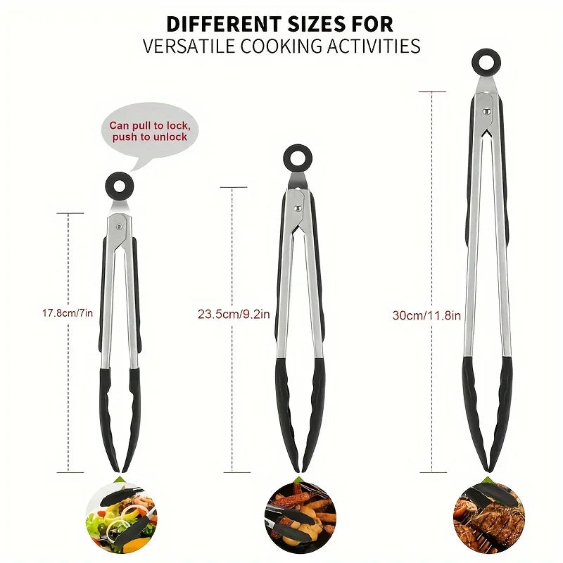 Heavy Duty Stainless Kitchen Tongs