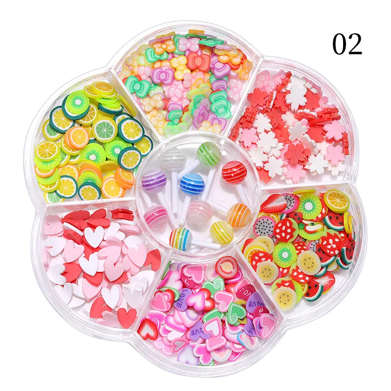 6Grids 3D Nail Art Decorations