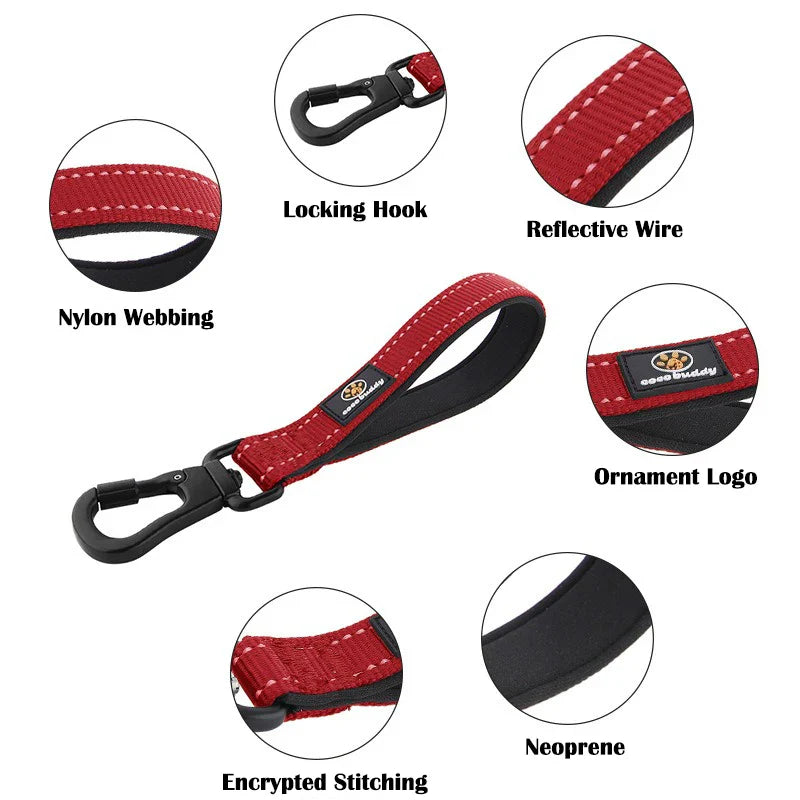 Reflective Nylon Dog Training Leash