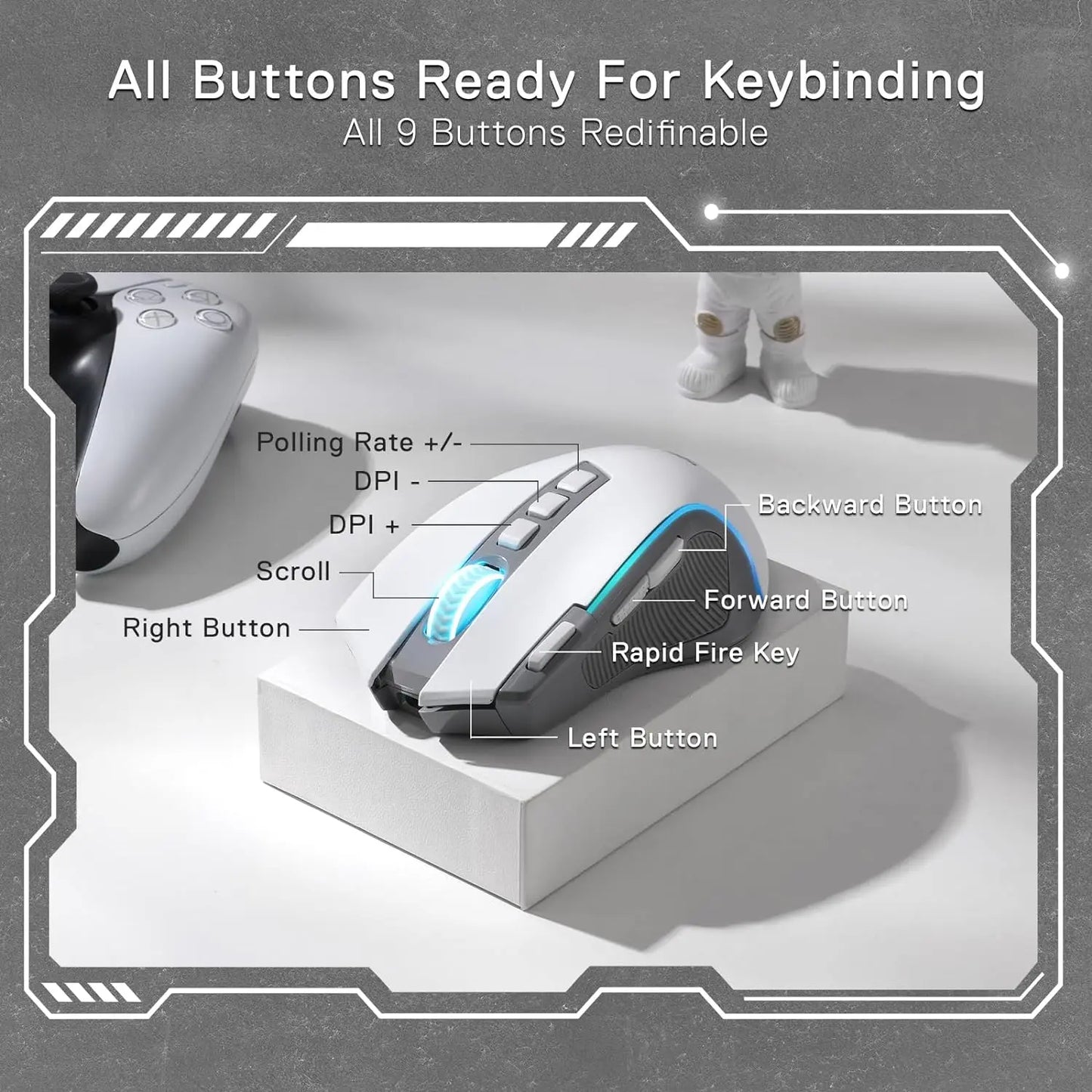 Redragon M612 PRO Wireless Gaming Mouse