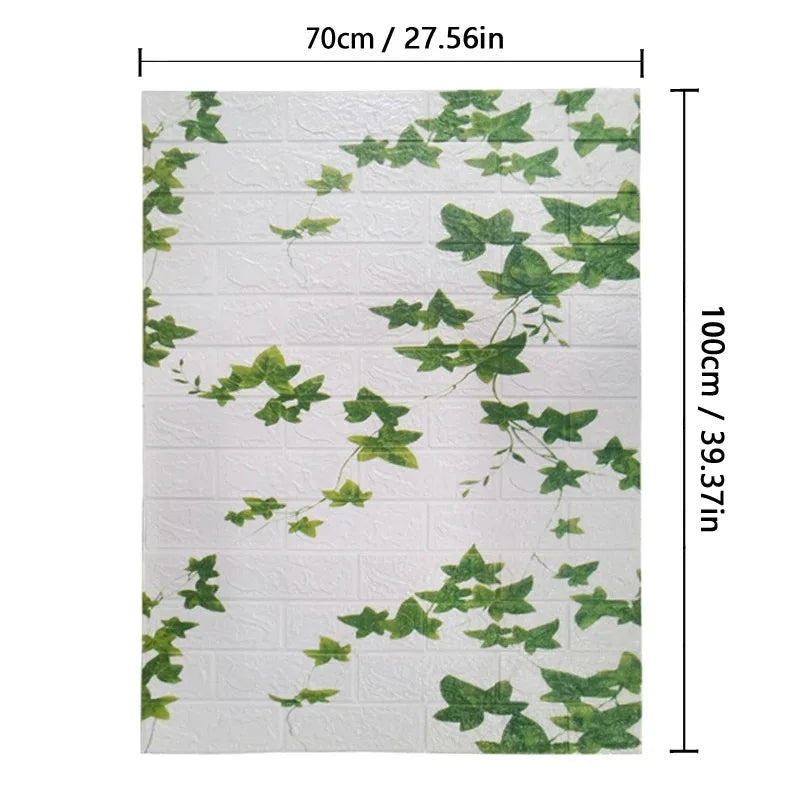 3D Brick Pattern Wall Stickers