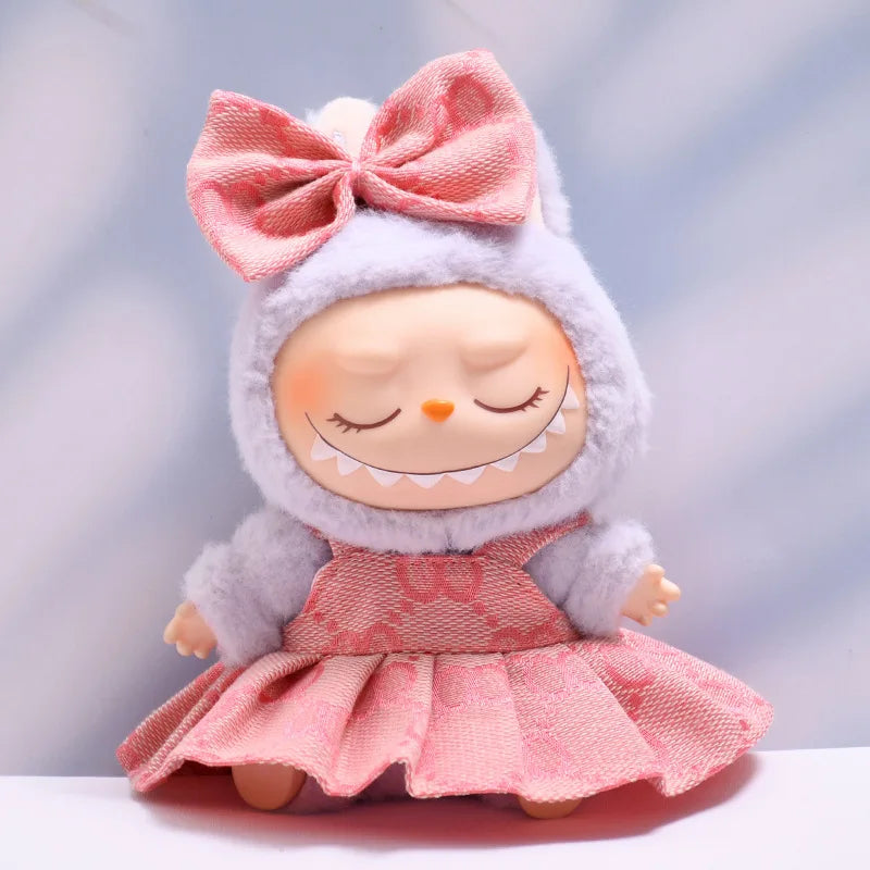 Labubu Designer Plaid Dress Set