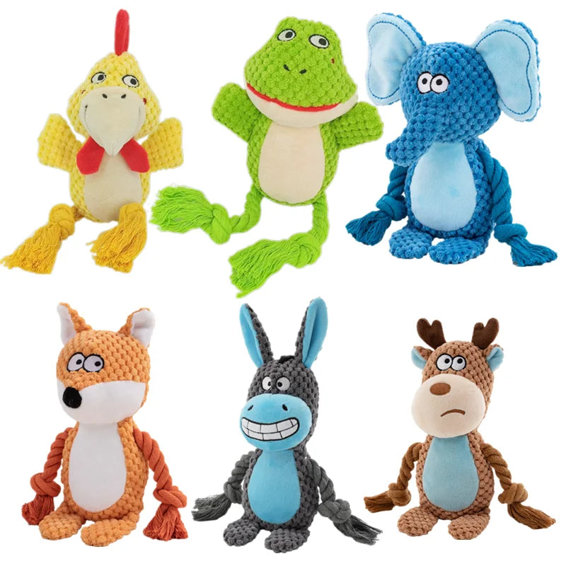 Stuffed Squeaky Dog Toy