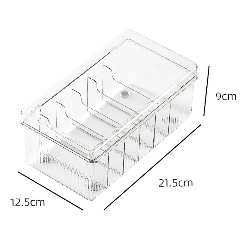 Transparent Eyelash and Swab Organizer