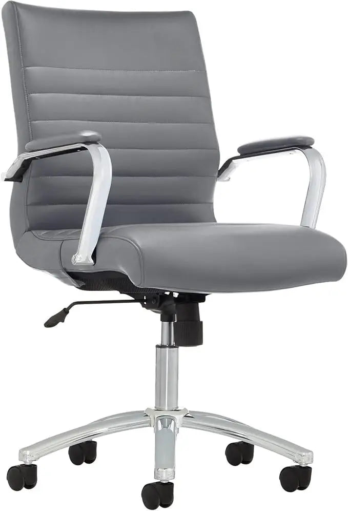 FEICHENG Winsley Mid-Back Leather Chair