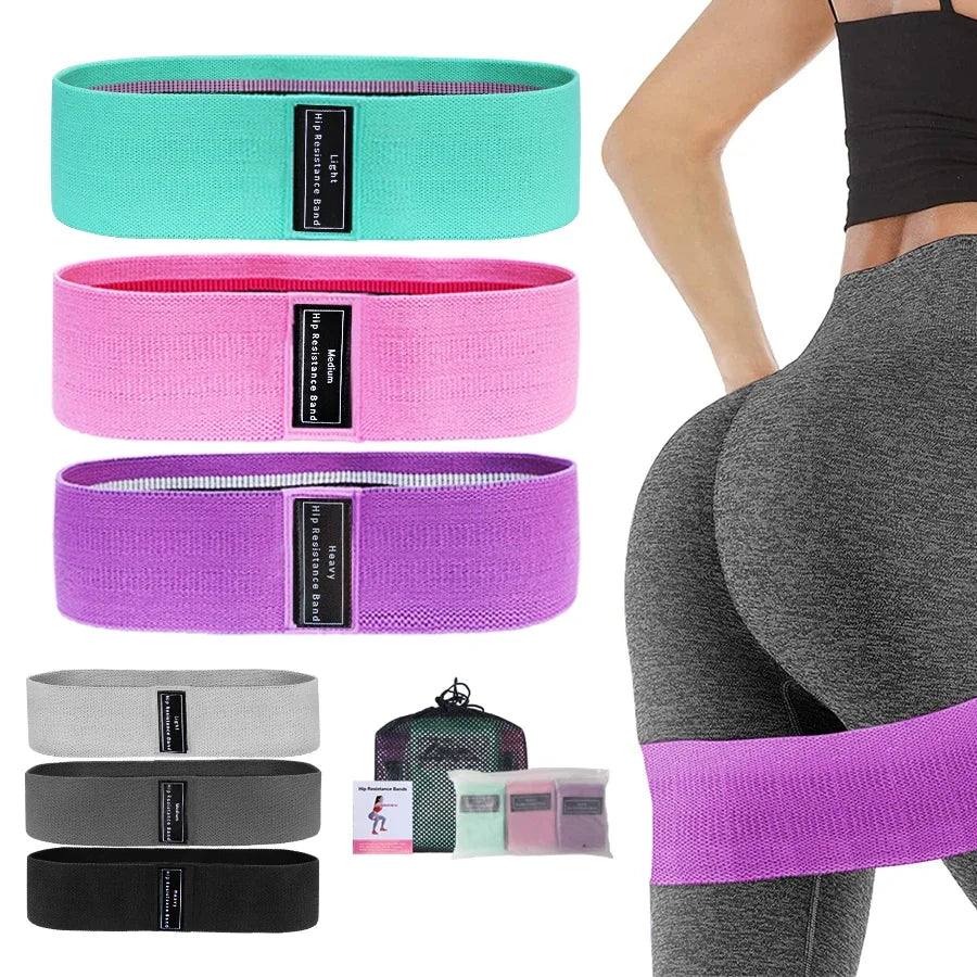 Fabric Resistance Hip Booty Bands