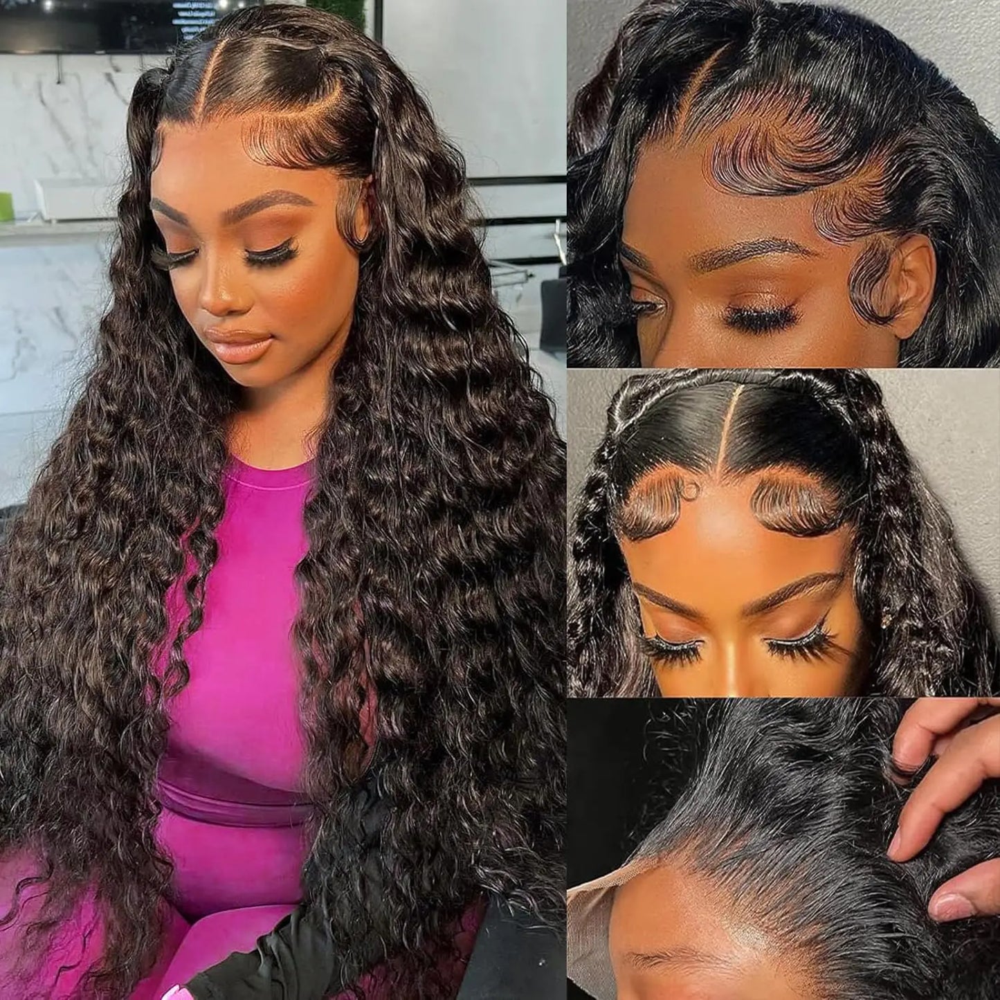 Deep Wave Curly Lace Wig