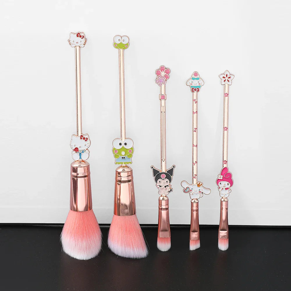TAKARA TOMY 5PCS Kawaii Kitty Makeup Brush Set