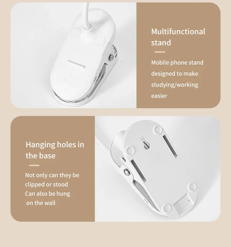 RUDECK USB Rechargeable LED Desk Lamp