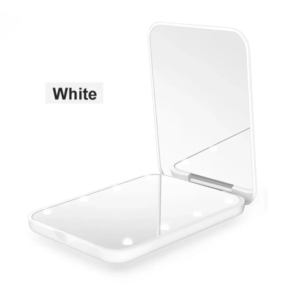 Portable Folding LED Makeup Mirror