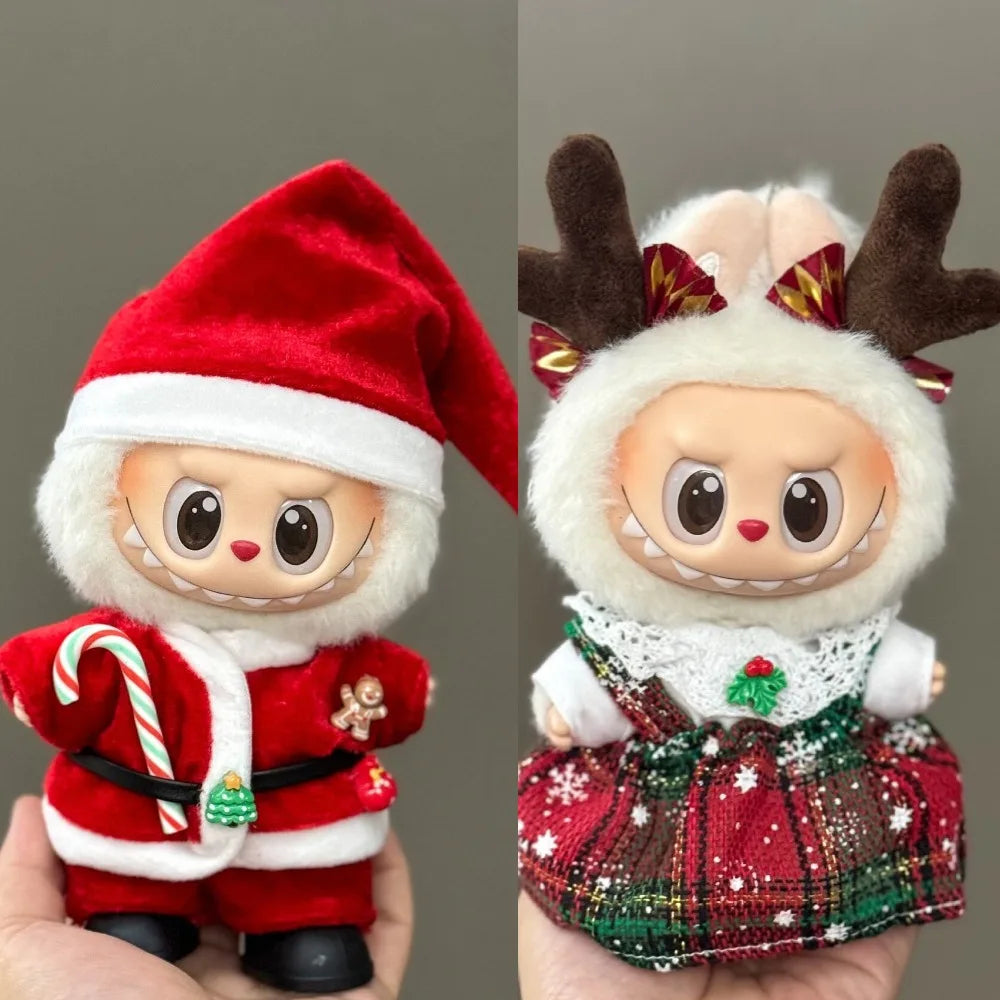 Labubu Christmas Deer Clothing Set