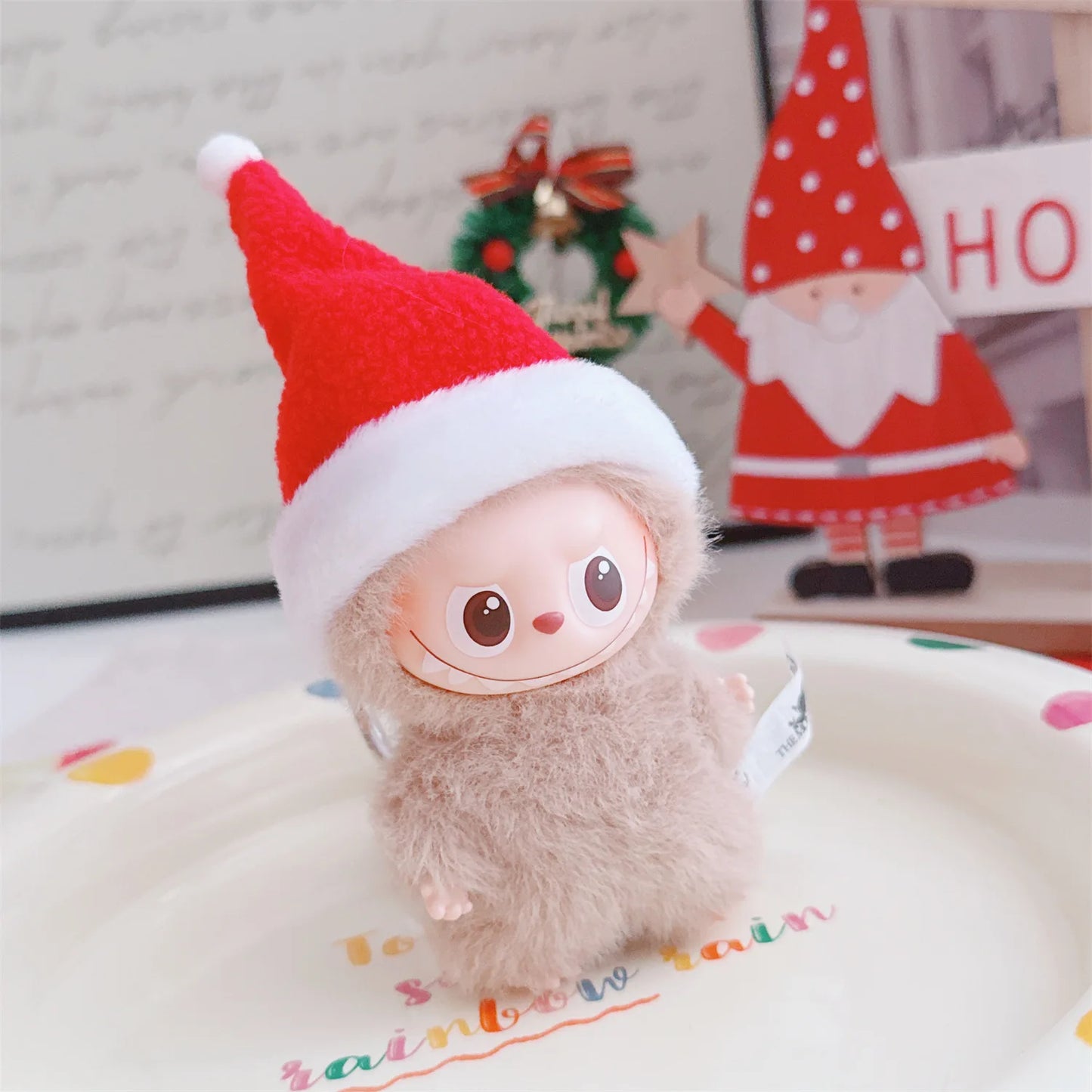 Labubu Christmas Hat & Cape Set