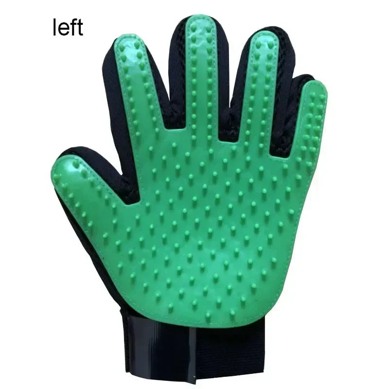 Rubber Dog Grooming Hair Gloves