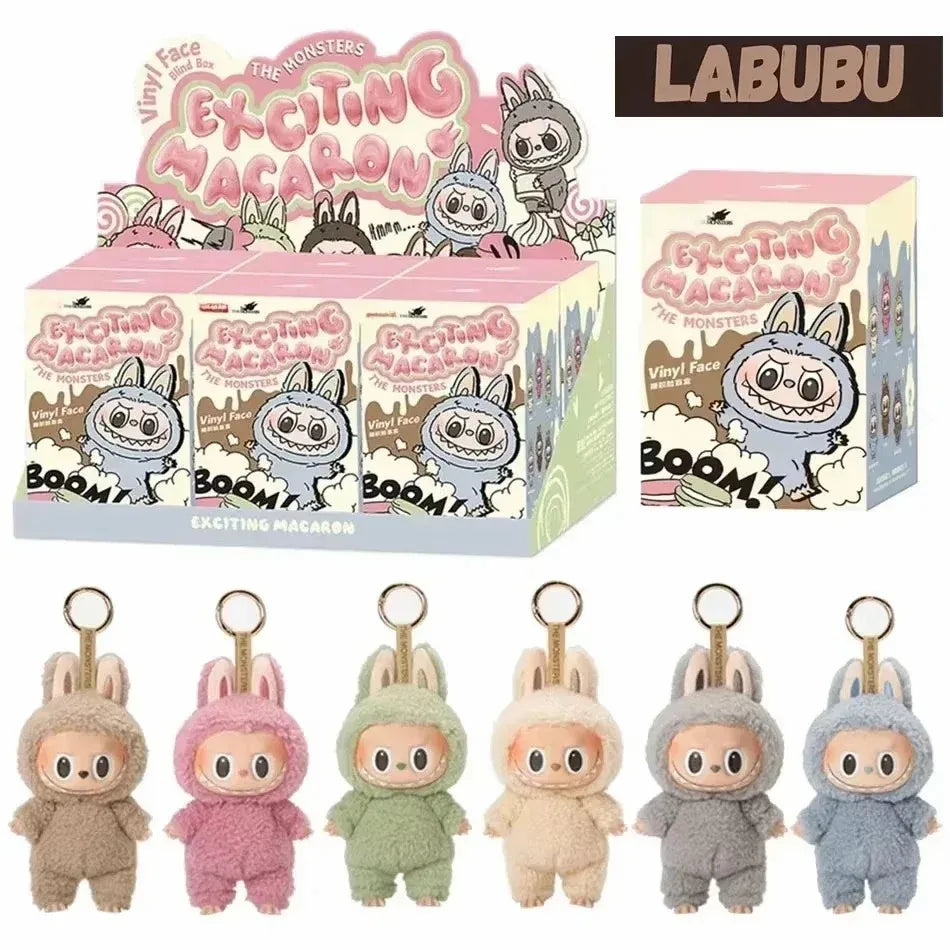 Labubu Macaron PVC Blind Box Keychain