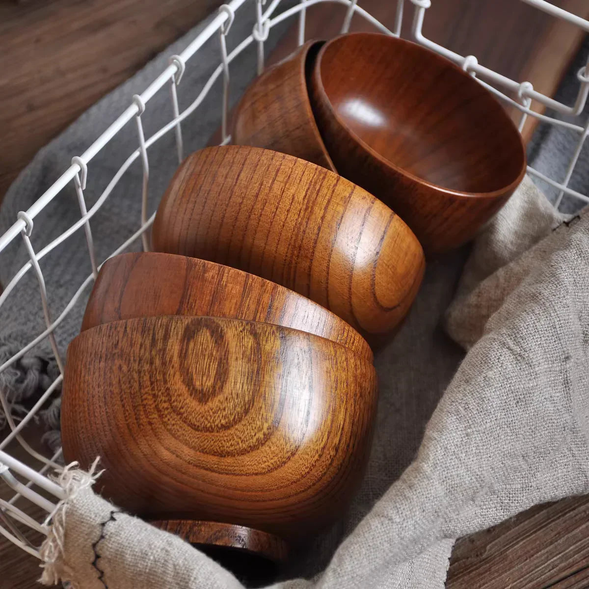 Small Wooden Tableware Bowls