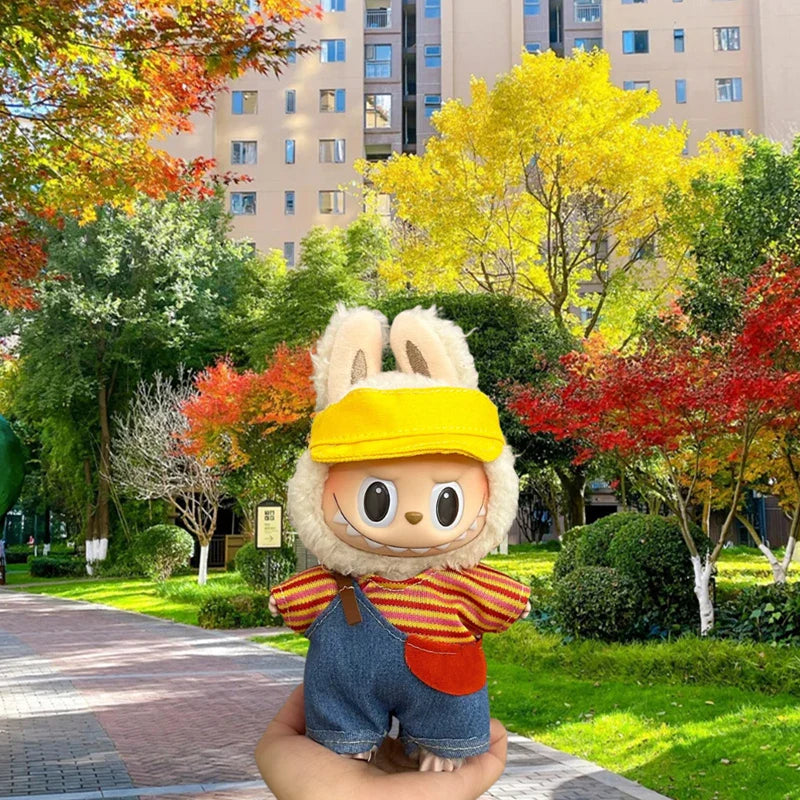 Labubu 17cm Hoodie Jeans Set