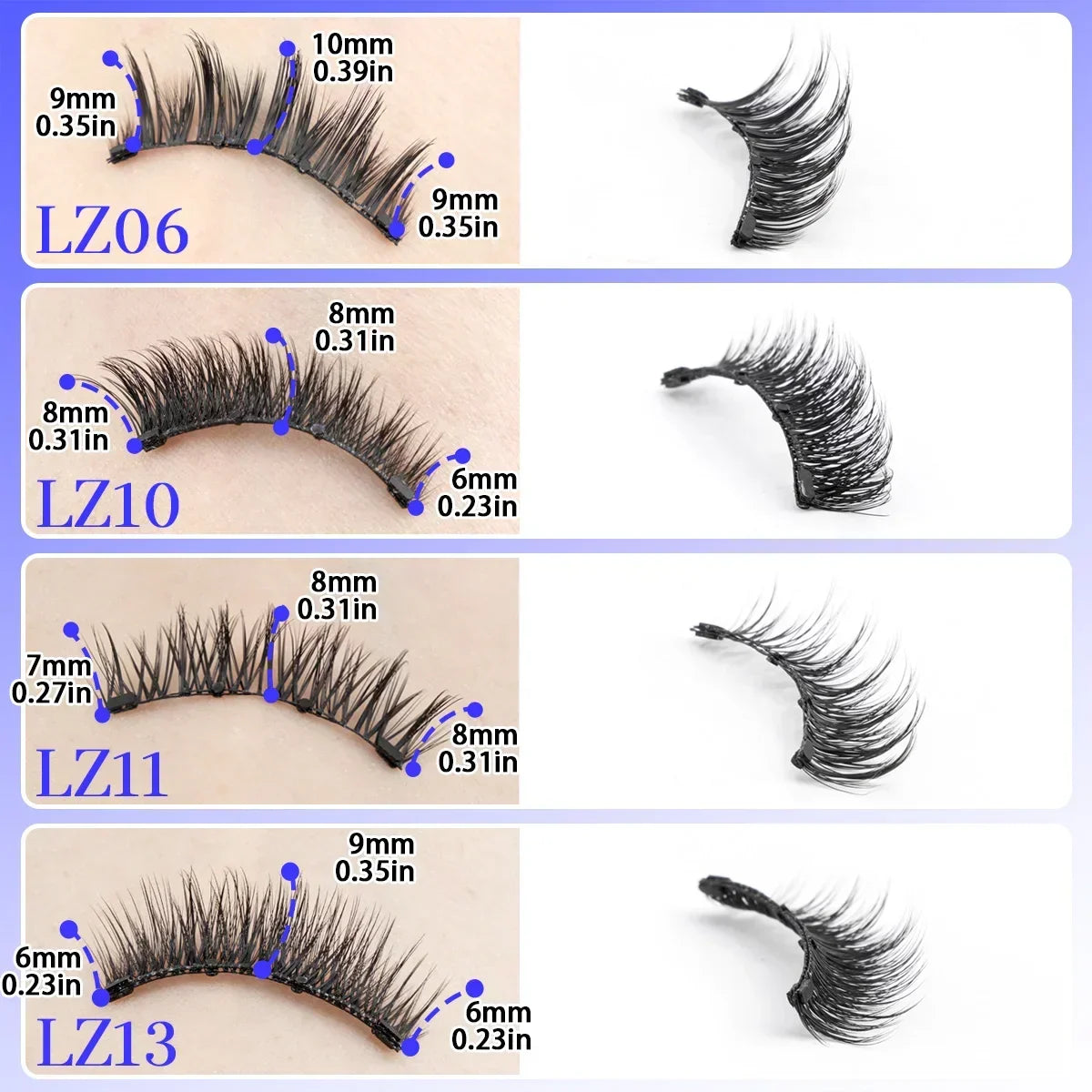 Magnetic Reusable Eyelash Set