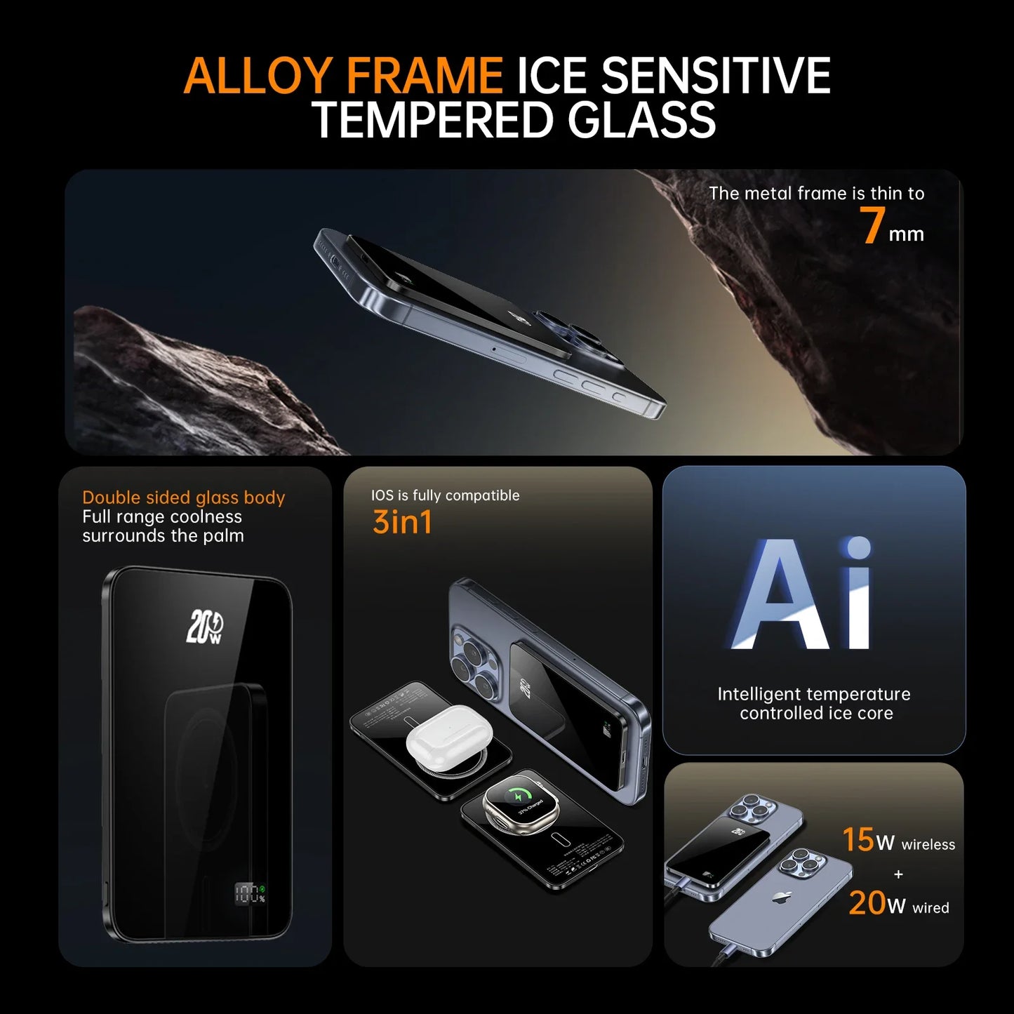 10000mAh 20W Magnetic Power Bank