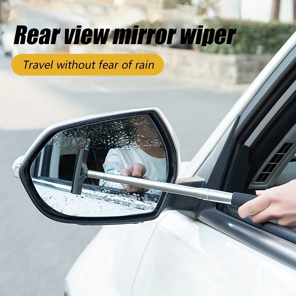 Telescopic Rearview Mirror Wiper