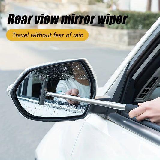 Telescopic Rearview Mirror Wiper