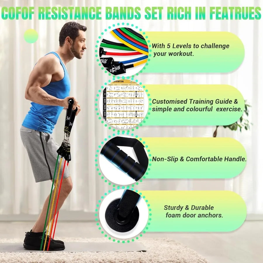 Resistance Bands Set with Handles