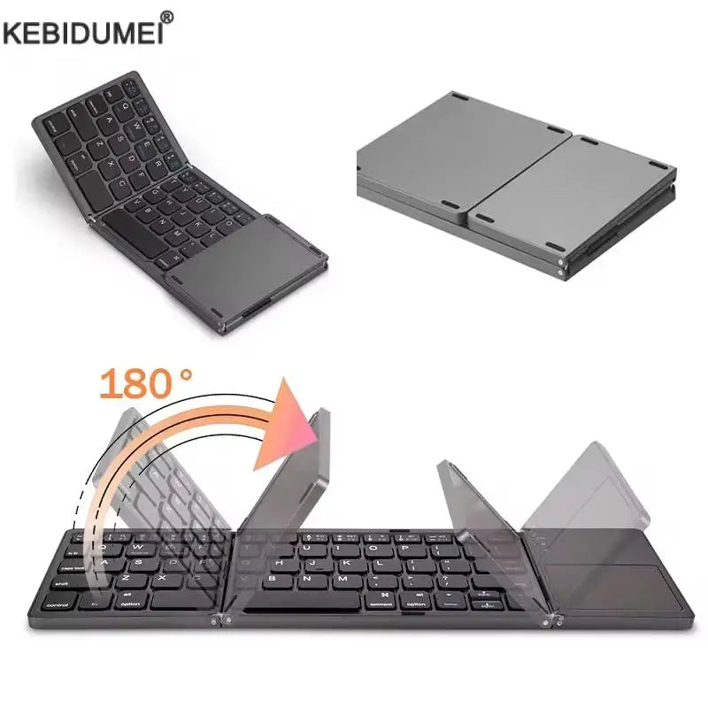 Folding Bluetooth Keyboard with Touchpad