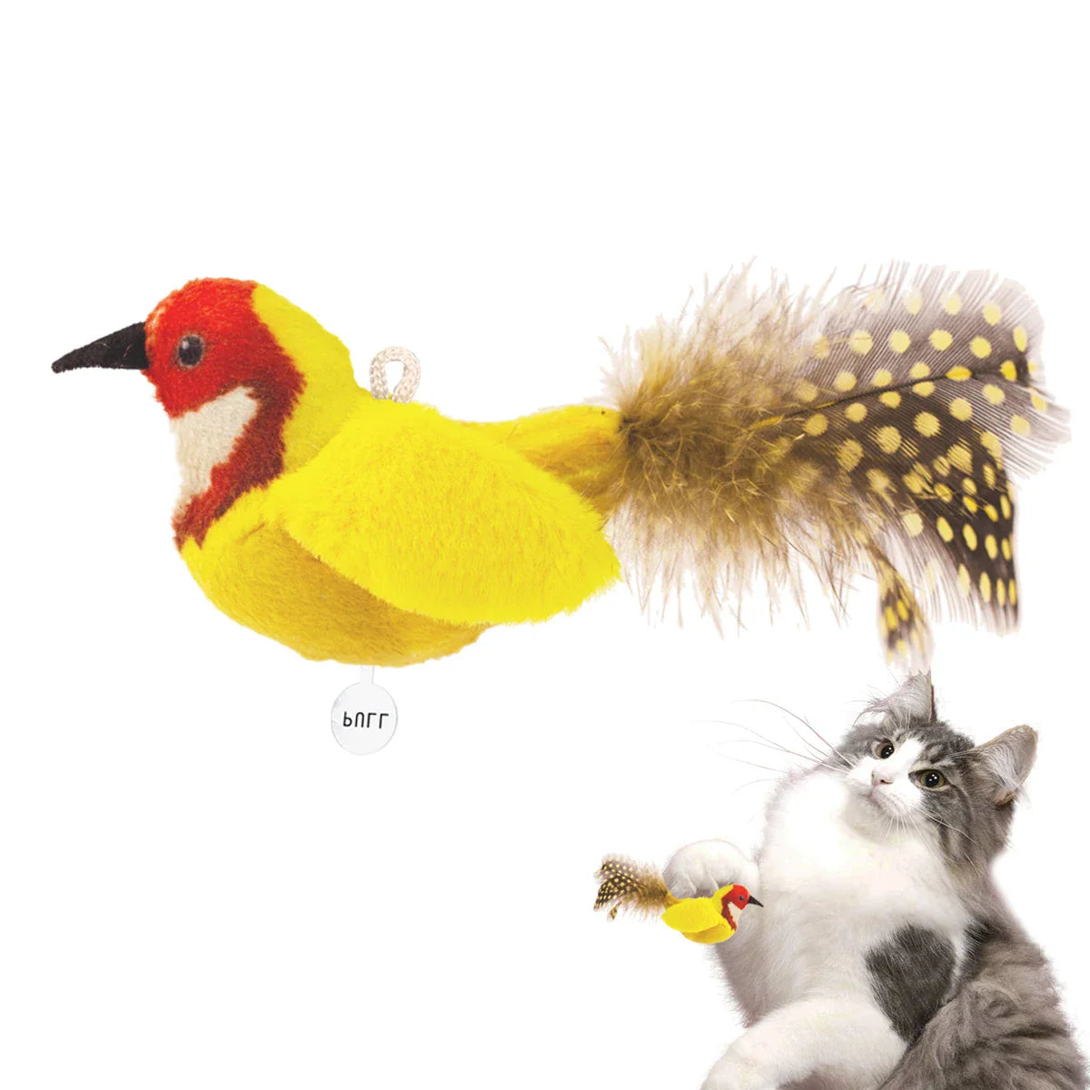 Realistic Chirping Bird Cat Toy