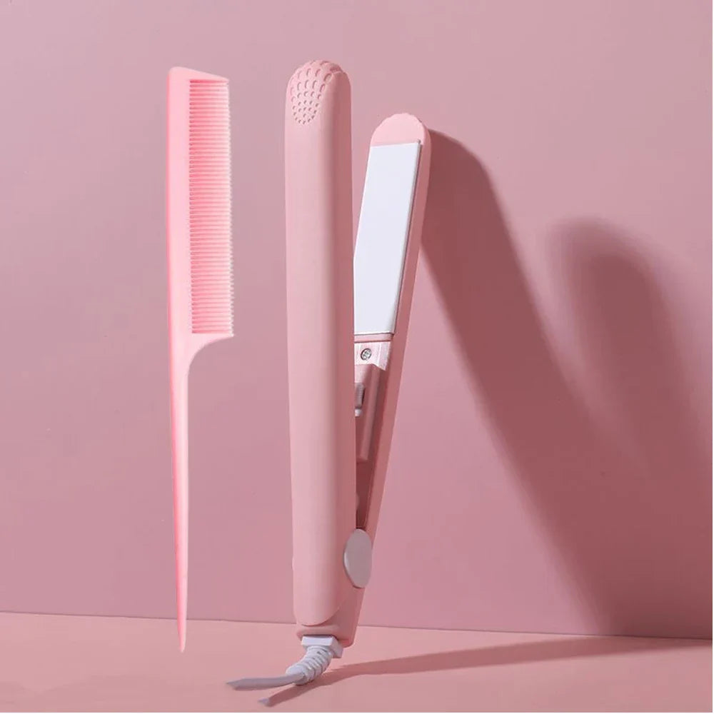 Pink Ceramic Flat Iron Straightener