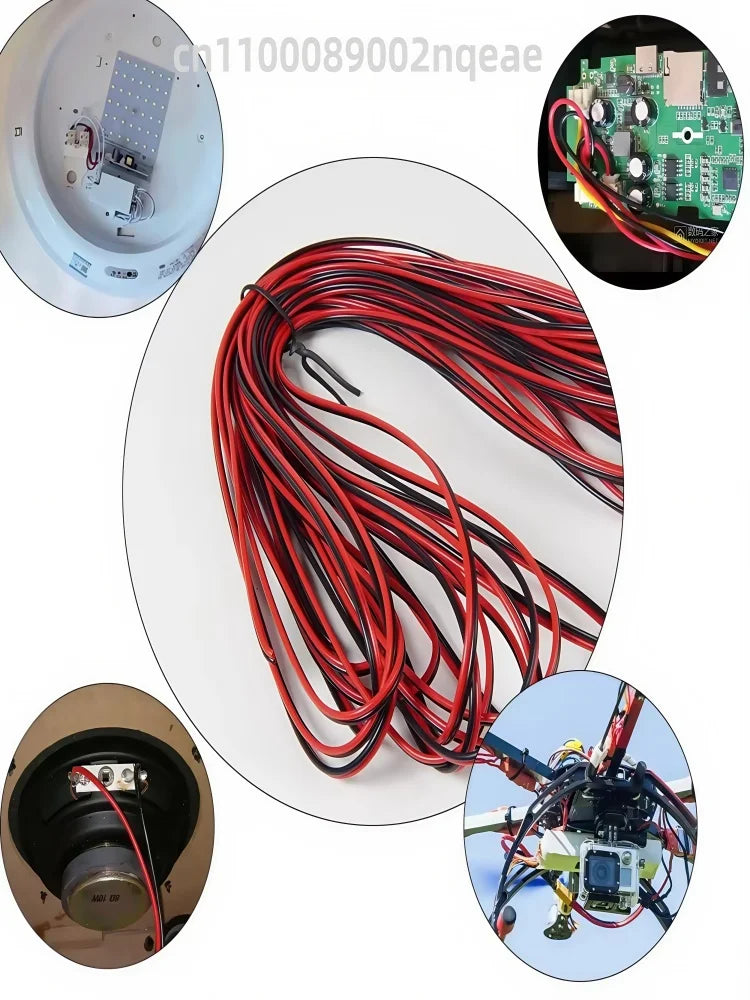 2Pin Red Black Electrical Wire