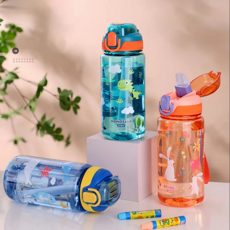 Kids Water Bottles With Straws
