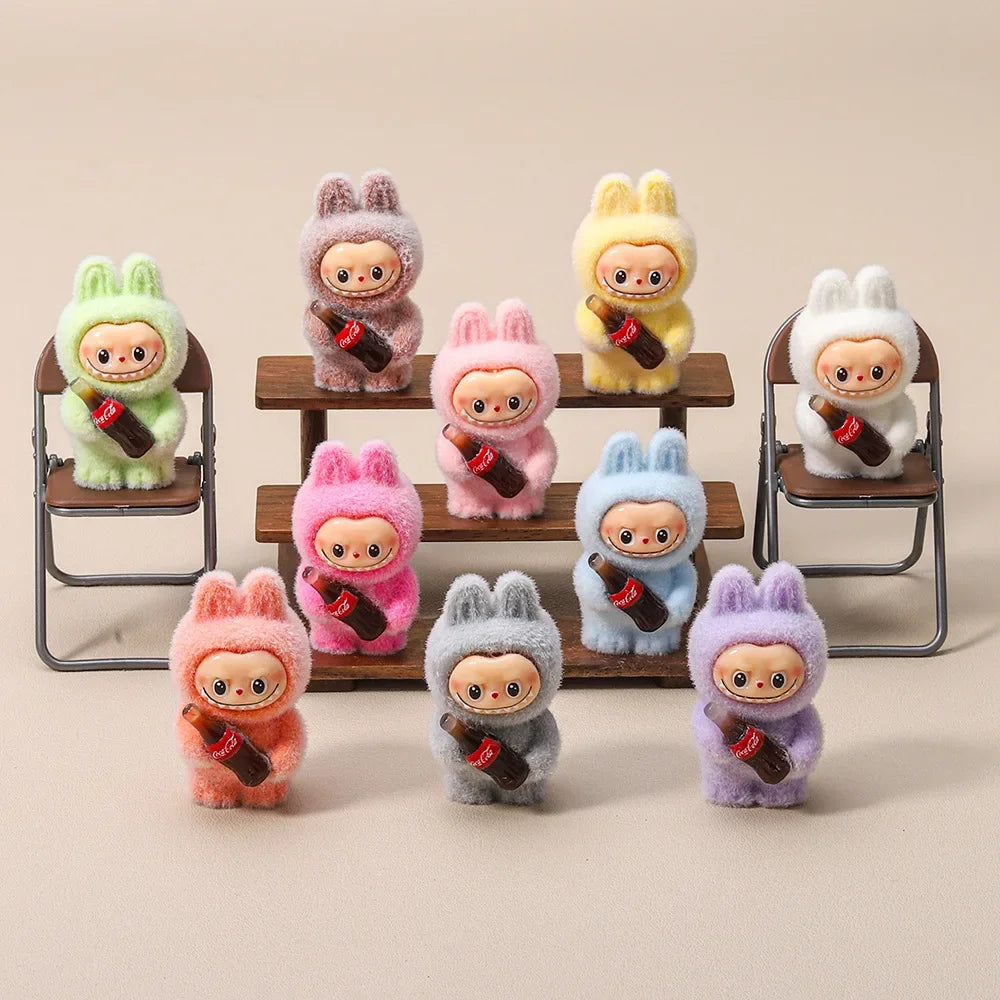 Coke Bottle Flocked Figure Toy