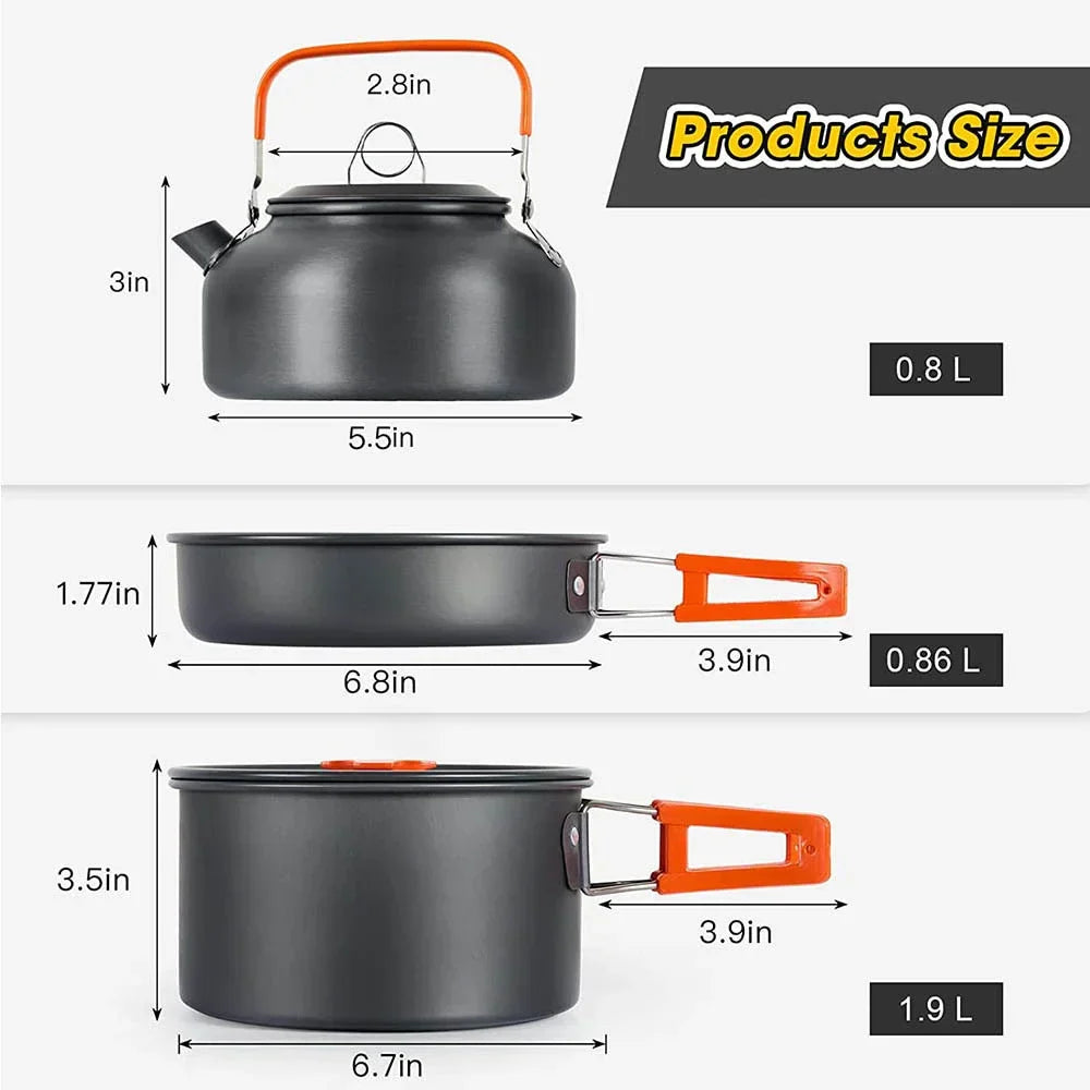 Outdoor Non-Stick Cookware Kit