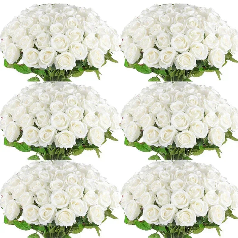 Velvet Artificial Rose Bouquet