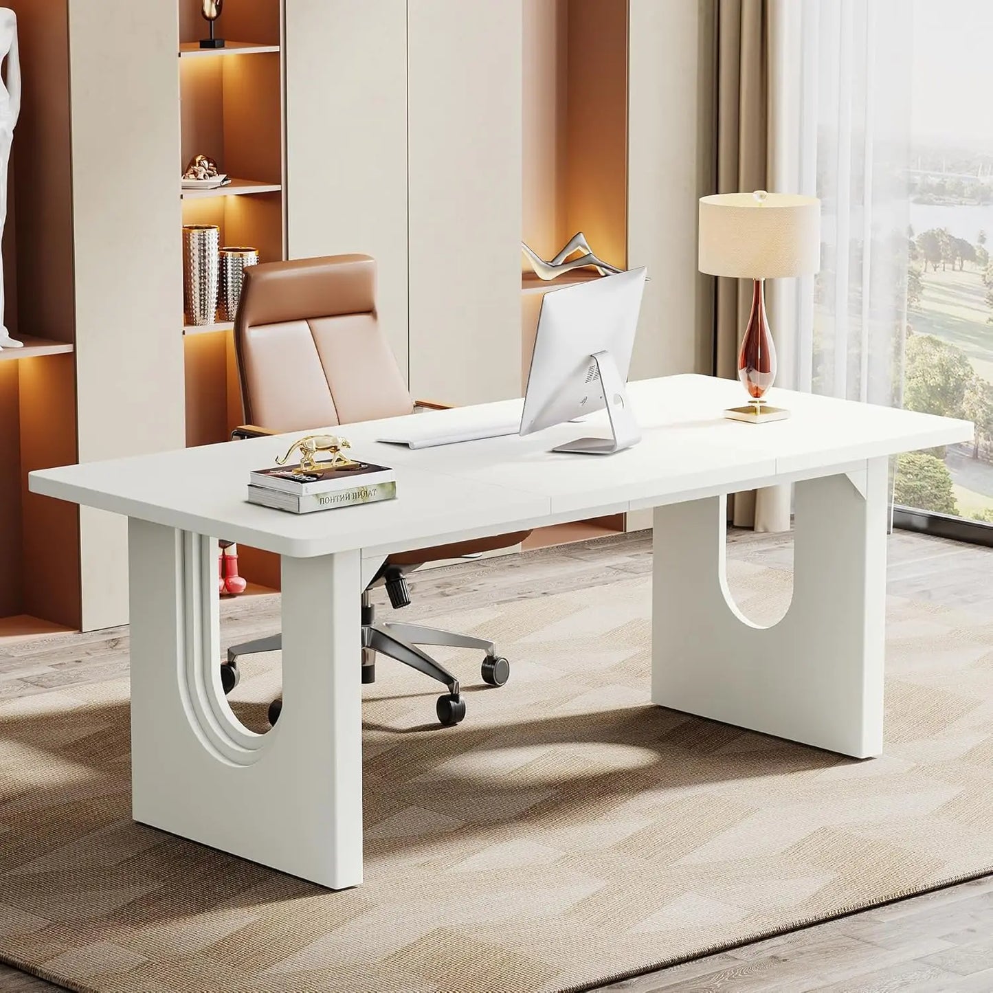 ANGDUO Modern Executive Office Desk