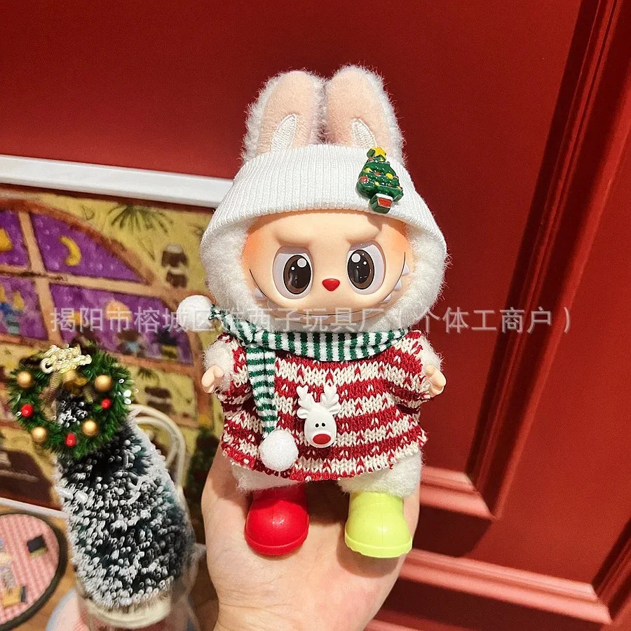 Labubu Santa & Snowman Outfit