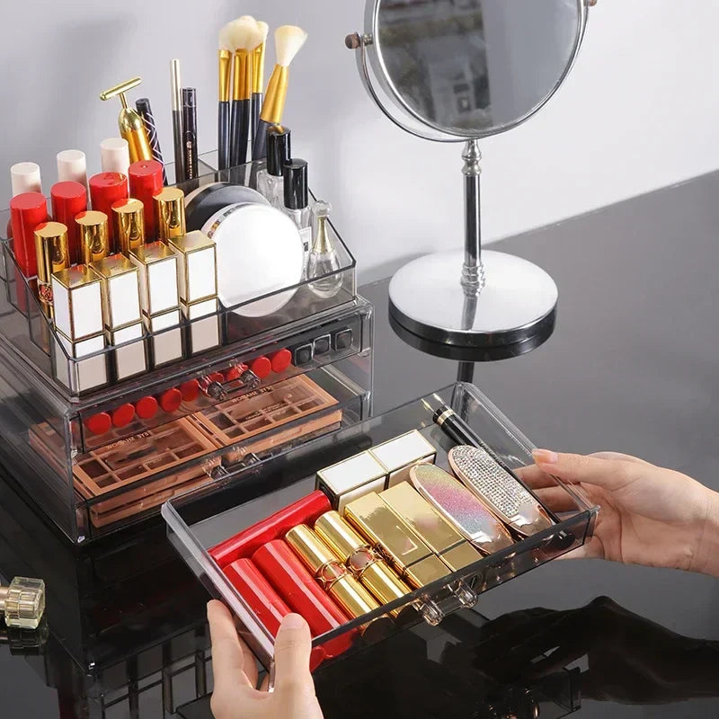 Acrylic Four-Drawer Makeup Organizer